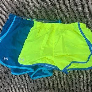 Under Armor lot 2 running shorts